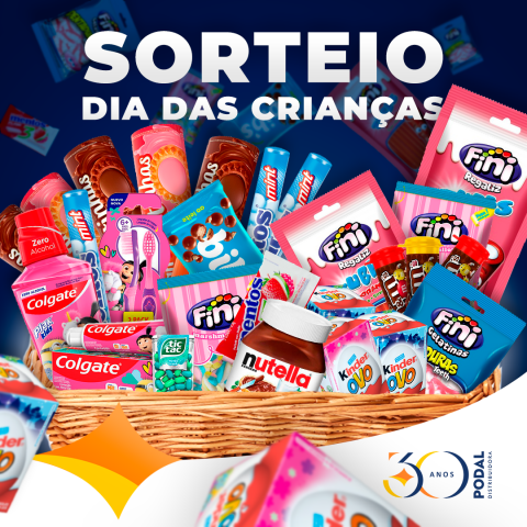 Podal Distribuidora Realiza Sorteio de Dia das Crianças! Veja Como Participar