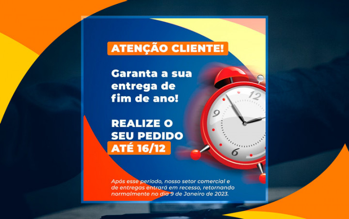 Recesso do Setor Comercial e Entregas