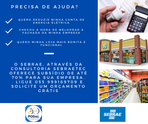 Ganhe até 70% de Subsídio do Sebrae e Modernize seu Negócio