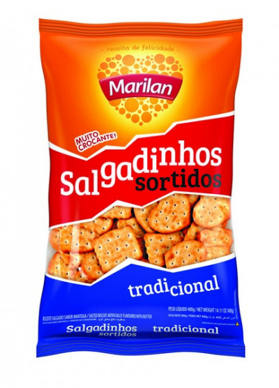 SALGADINHO SORTIDO 400G MARILAN