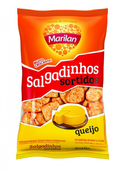 SALGADINHO SORTIDO 400G QUEIJO MARILAN
