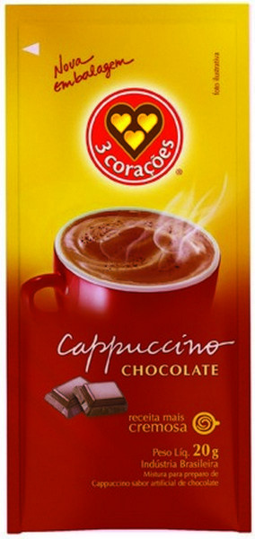 CAPPUCCINO 3 CORACOES 20G CHOCOLATE DP