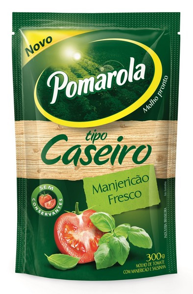 POMAROLA CASEIRO 300G MANJERICAO SACHE