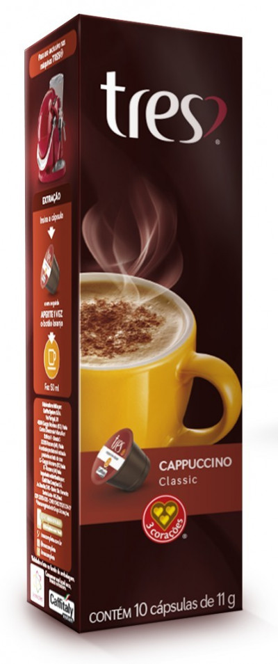 CAPSULA TRES 11G CAPPUCCINO CLASSIC C/10