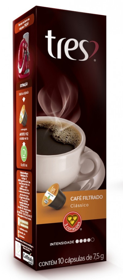 CAPSULA TRES 7,5G FILTRADO CLASSICO C/10