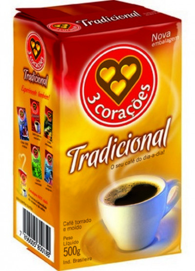 CAFE TORR MOIDO 3 CORACOES 500G TRADIC