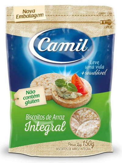 BISC ARROZ INTEGR CAMIL 150G