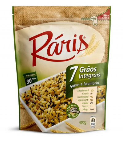ARROZ RARIS 7 GRAOS INTEGRAIS 500G