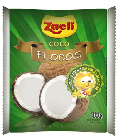 COCO RALADO ZAELI 100G EM FLOCOS