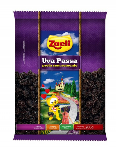 UVA PASSAS PRETA 200G S/CAROÇO