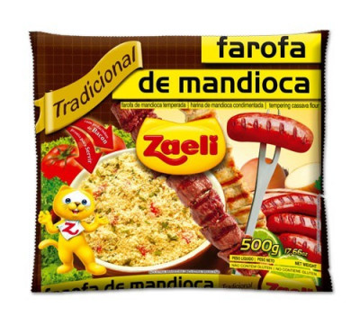 FAROFA ZAELI 500G MANDIOCA