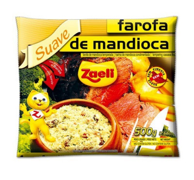 FAROFA ZAELI 500G MANDIOCA SUAV