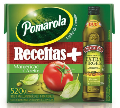 POMAROLA 520G OLIVA+MANJERICAO TP