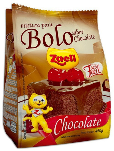 MIST BOLO ZAELI 450G CHOCOLATE