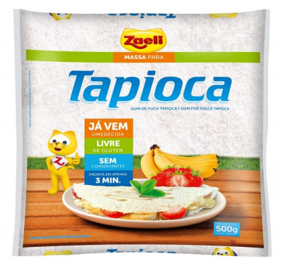 MASSA PRONTA TAPIOCA ZAELI 500G