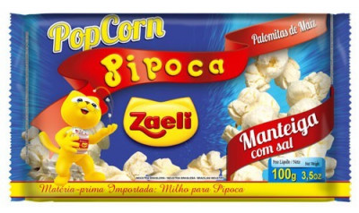 PIPOCA MICRO ZAELI 100G MANTEIGA