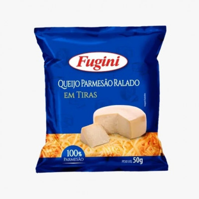 QUEIJO RALADO TIRAS FUGINI 50G PARMESAO