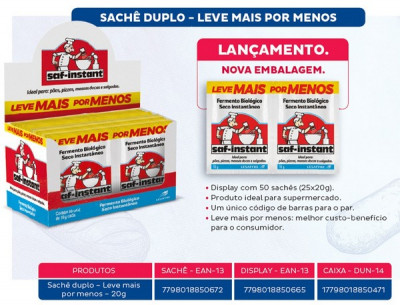 FERM BIO.SAF INSTANT 2X10G DP C/25(0712