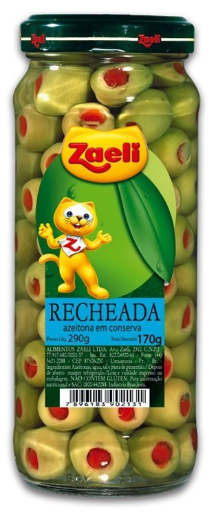 AZEITONA VERDE ZAELI 170G RECHEADA