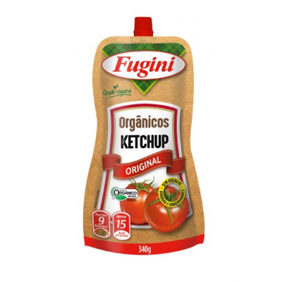 KETCHUP FUGINI 340G ORGANICO SACHE C/BIC