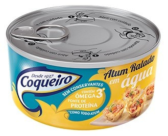 ATUM COQUEIRO RALADO 170G NAT EM AGUA