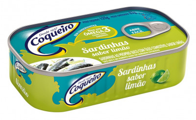 SARDINHA COQUEIRO 125G OLEO SABOR LIMÃO