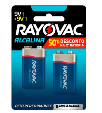 BATERIA ALC 9V C/2(L2 GANH 50%DESC NA 2ª