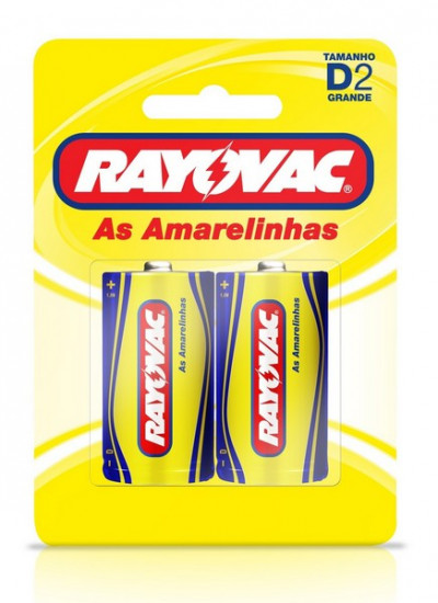 PILHA RAYOVAC AMARELINHA GR C/2 SM
