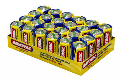 PILHA RAYOVAC AMARELINHA MED C/24
