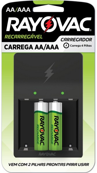 CARREGAD PILHA BV 8HS C/2 AA PS132