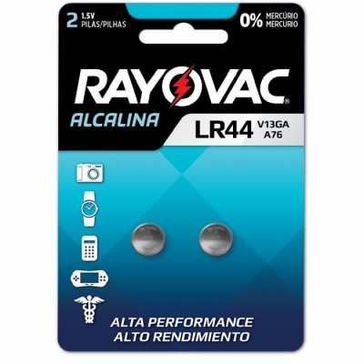 PILHA ELETR RAYOVAC ALC V13 GA C/2 UN