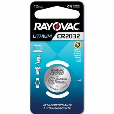 PILHA ELETR RAYOVAC LITIO CR 2032 C/1