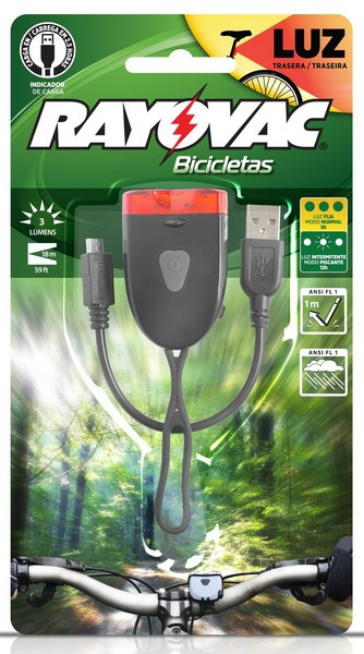 LANT RAYOVAC BICICL TRASEIRA RECARREG