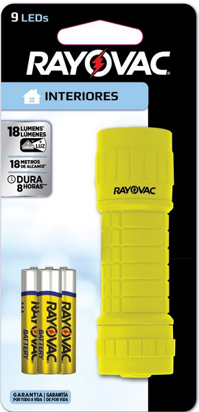 LANT RAYOVAC 9 LED COLOR C/3 PILHA AAA