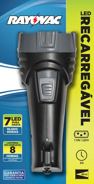 LANT RAYOVAC RECARR.BI VOLTS 7 LED 
