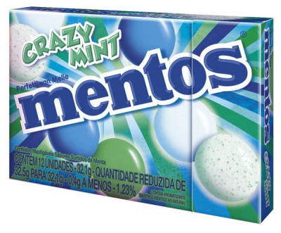 MENTOS SLIM BOX C/12 CRAZY MINT