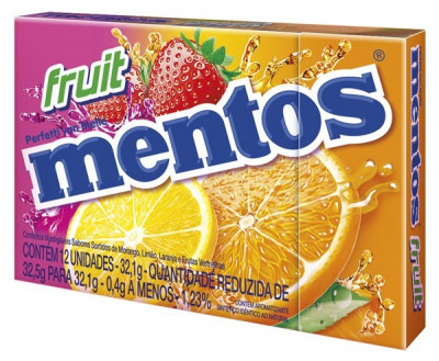 MENTOS SLIM BOX C/12 FRUIT 390 G