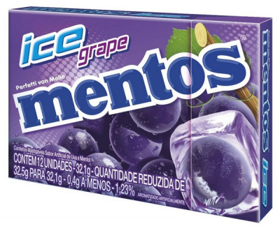 MENTOS SLIM BOX C/12 ICE GRAPE