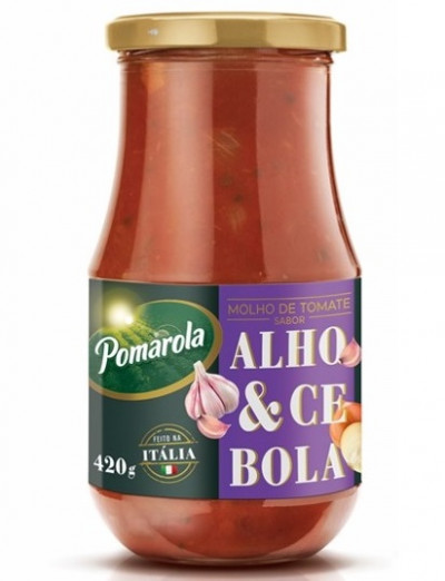 POMAROLA 420G MOLHO CEB/ALHO VD