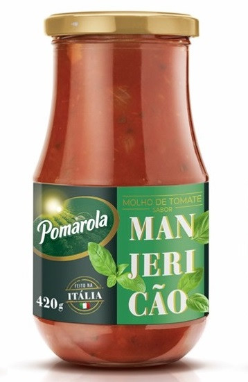 POMAROLA 420G MOLHO MANJERICAO VD