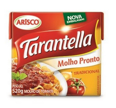 MOLHO TOMATE 520G TARANTELLA TRAD TP