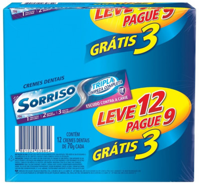 CD SORRISO TRIPLA LIMP COMP 70G L12P9