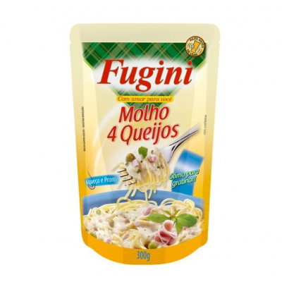 MOLHO FUGINI 300G 4 QUEIJOS SACHE