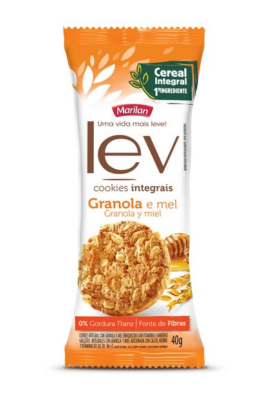 COOKIE 40G LEV INTEGRAL GRANOLA/MEL C/8