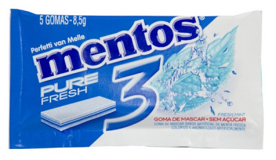 MENTOS P FRESH 3L C/15 MINT 127,5G