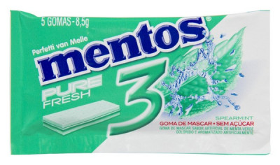 MENTOS P FRESH 3L C/15SPEARMINT27,5G 
