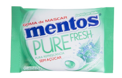 MENTOS P FRESH C/15 WINTERGREEN 90 G