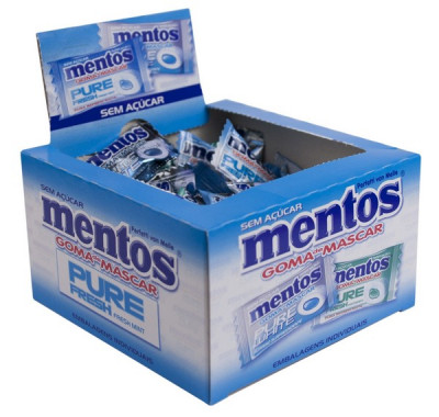 MENTOS P FRESH C/60 WHITE SORT 90 G