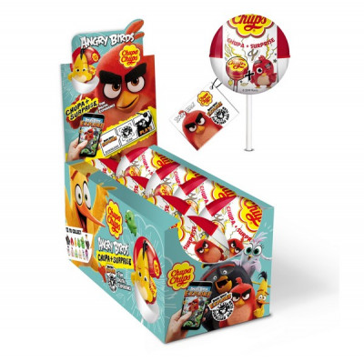PIR CHUPA CHUPS SURPRISE ANGRY BIRDSC/16