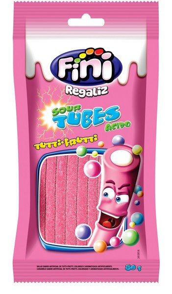 REGALIZ FINI 80G TUBES TUTTI FRUTTI